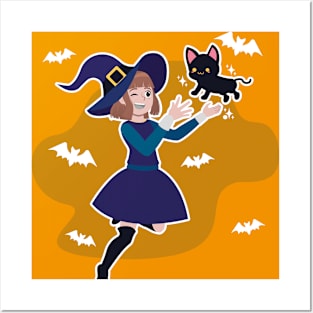 Little Witch - Halloween is here! Posters and Art